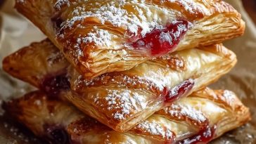 Homemade Cherry Puff Turnovers