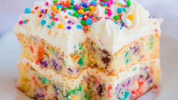 Homemade Funfetti Inspired Easter Cake