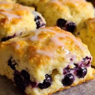 Lemon Blueberry Butter Swim Biscuits