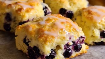 Lemon Blueberry Butter Swim Biscuits