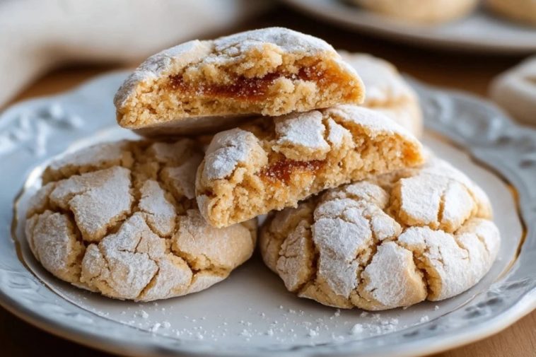 Maple Brown Sugar Crinkle Cookies