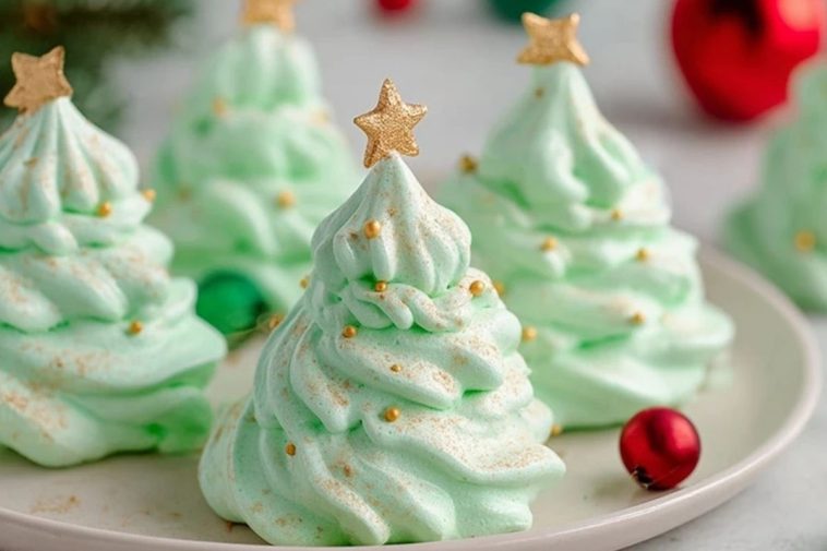 Meringue Christmas Trees