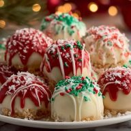 No Bake Christmas Cheesecake Bites