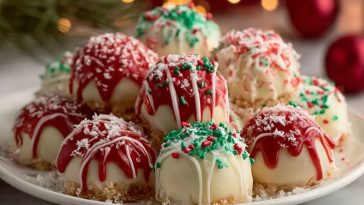 No Bake Christmas Cheesecake Bites