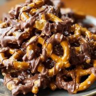 No-Bake Peanut Butter Pretzel Clusters