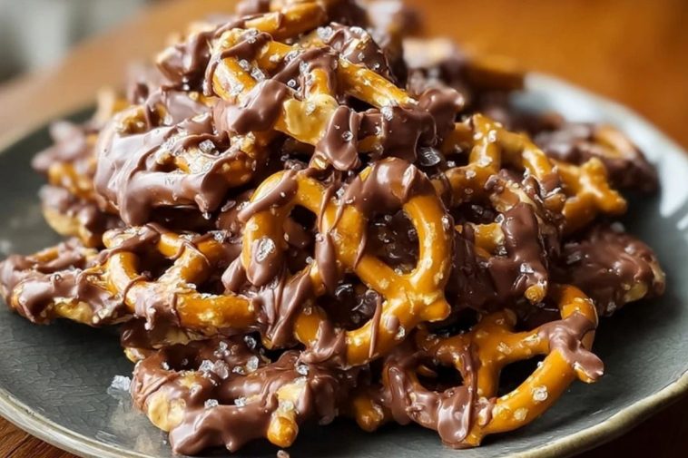 No-Bake Peanut Butter Pretzel Clusters