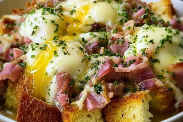 Overnight Eggs Benedict Casserole