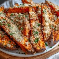 Parmesan Garlic Sweet Potato Fries