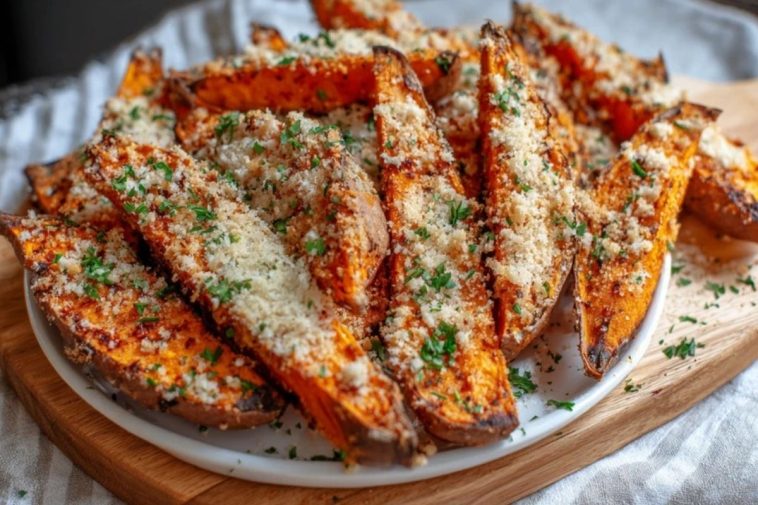 Parmesan Garlic Sweet Potato Fries