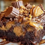 Peanut Butter Cup Dump Cake