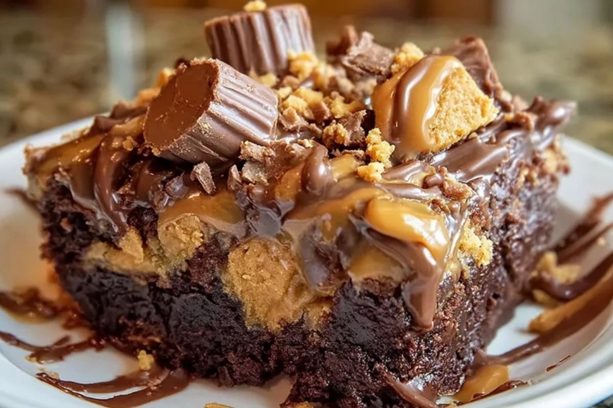 Peanut Butter Cup Dump Cake