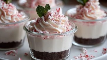 Peppermint Cheesecake Mousse Cups