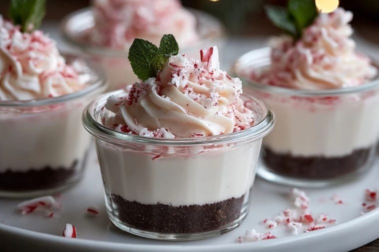 Peppermint Cheesecake Mousse Cups