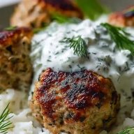 Quick Greek Turkey Meatballs With Tzatziki