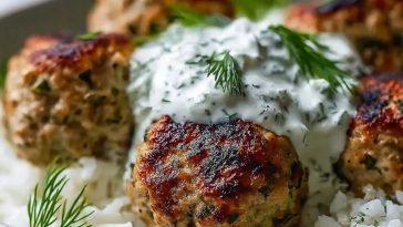 Quick Greek Turkey Meatballs With Tzatziki