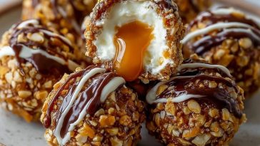 Salted Caramel Pretzel Cheesecake Balls