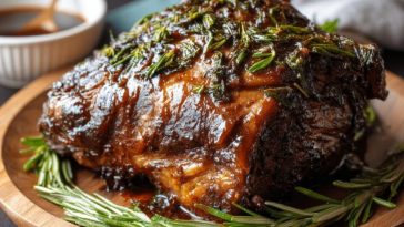 Slow-Roasted Rosemary Lamb Shoulder
