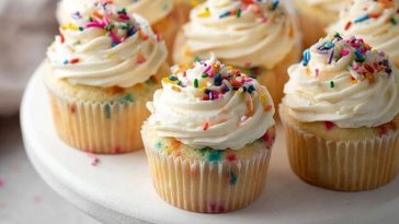 Simple Funfetti-Style Cupcakes