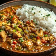 Authentic New Orleans Chicken Etouffee