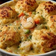 Cheddar Bay Biscuit Seafood Pot Pie