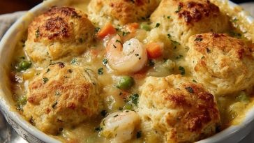 Cheddar Bay Biscuit Seafood Pot Pie