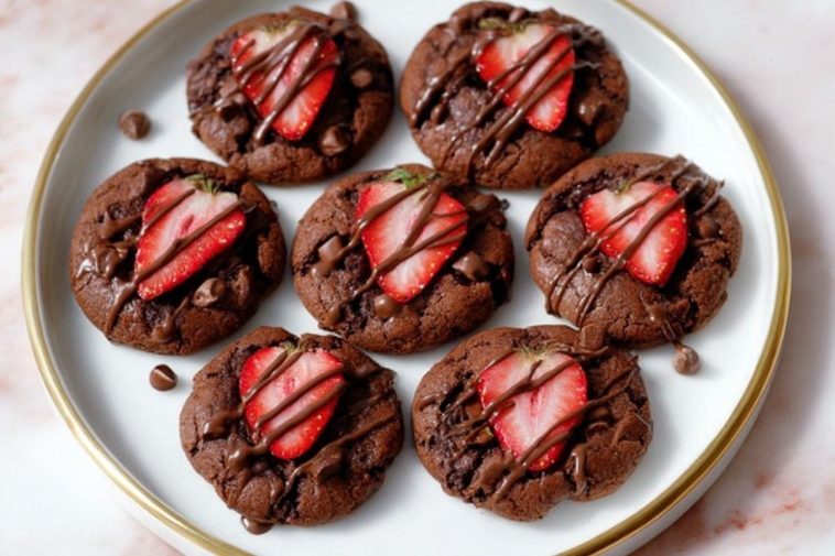 Chocolate Covered Strawberry Cookies