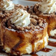 Cinnamon Roll Cheesecake Chimichanga
