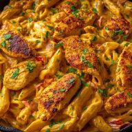 Creamy Cajun Chicken Pasta Skillet