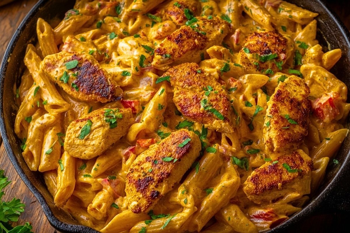 Creamy Cajun Chicken Pasta Skillet