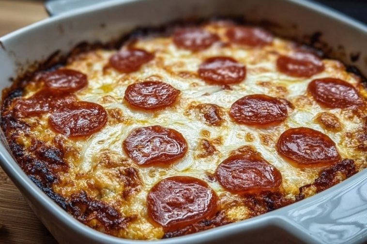 Easy Pizza Cottage Cheese Bake