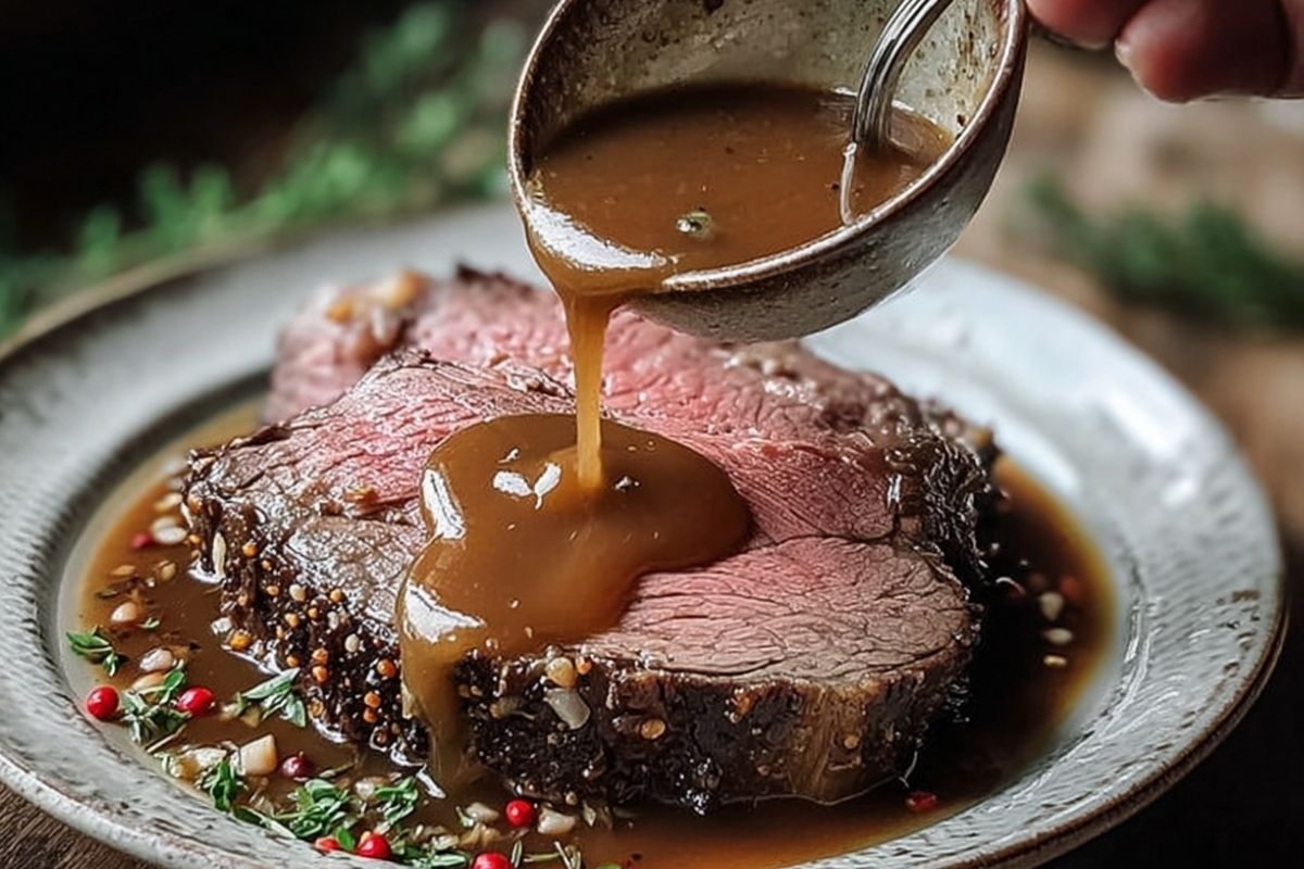 Easy Prime Rib Au Jus Sauce