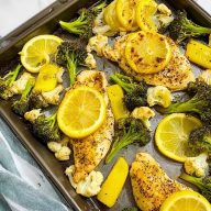 Easy Sheet Pan Lemon Chicken and Veggies Dinner