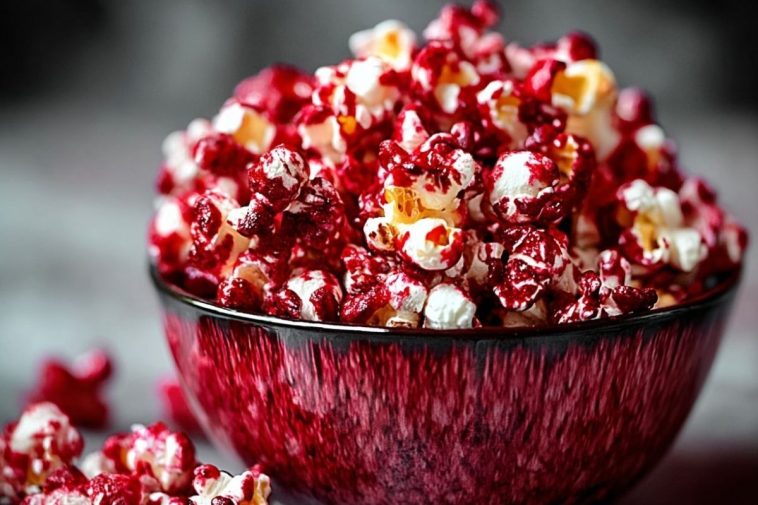 Halloween Bloody Red Velvet Popcorn