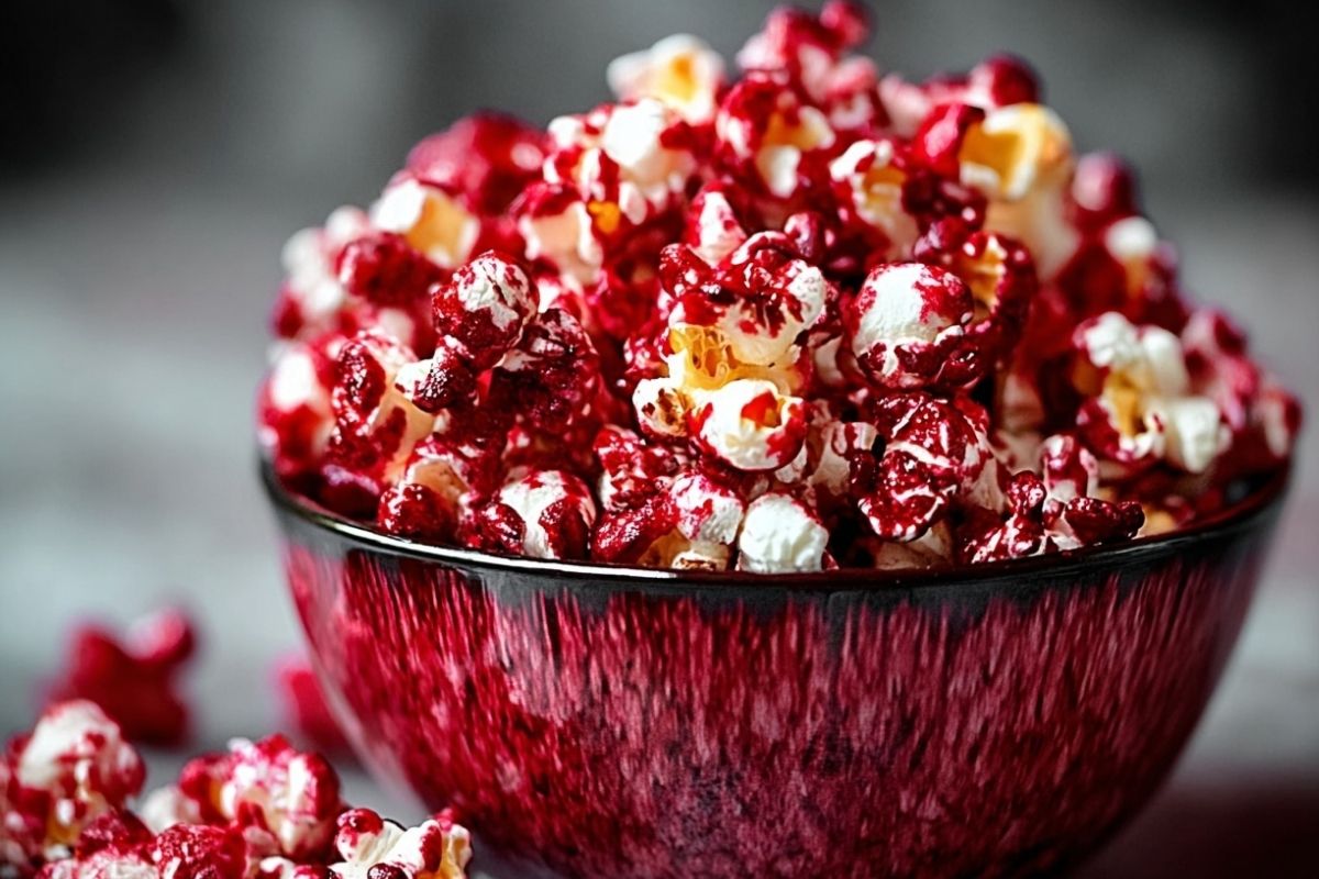 Halloween Bloody Red Velvet Popcorn