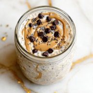 High Protein Cookie Dough Overnight Oats