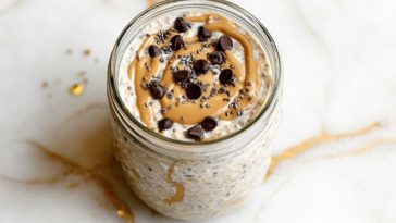 High Protein Cookie Dough Overnight Oats