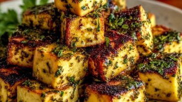 Lemon Herb Baked Tofu