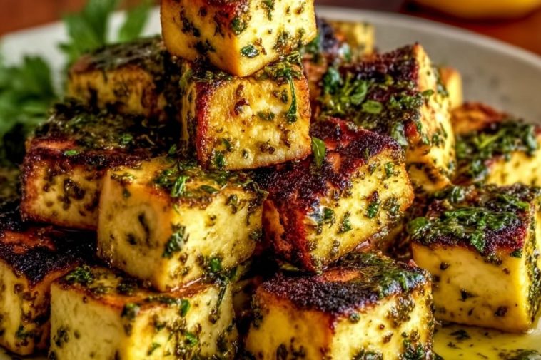 Lemon Herb Baked Tofu