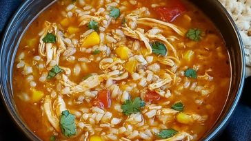 Mexican Chicken Rice Soup
