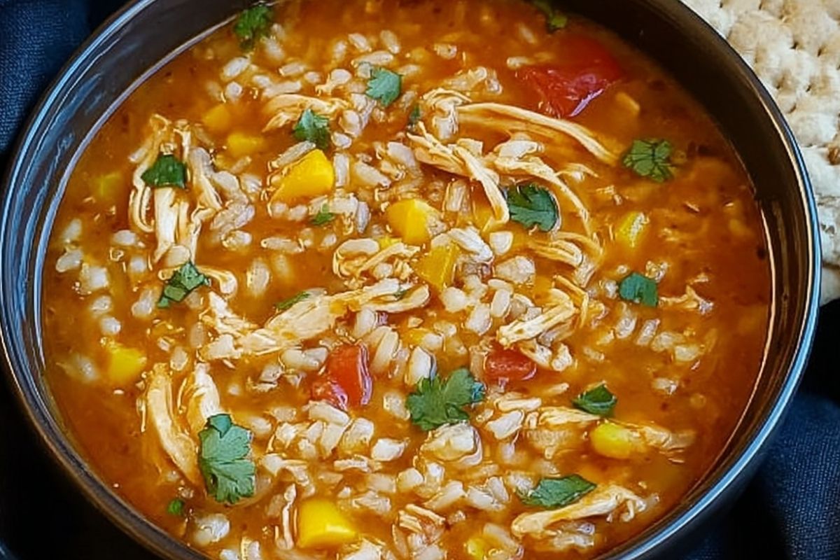 Mexican Chicken Rice Soup