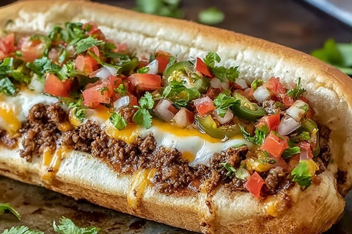 Mexican Chopped Cheese Sandwich