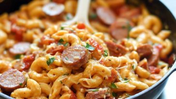 One Skillet Andouille Sausage Pasta