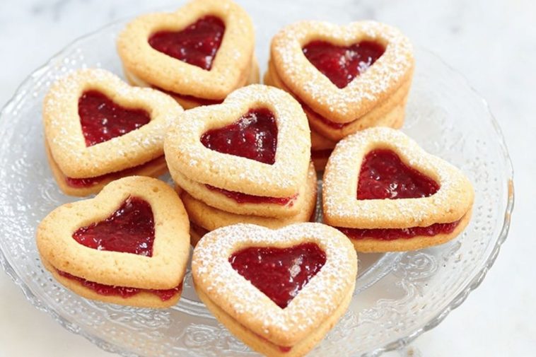 Sweet Heart Jam Cookies