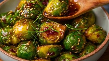 Teriyaki Glazed Brussels Sprouts